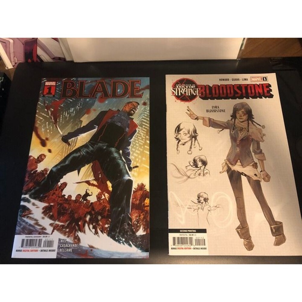 Blade Vol 4 #1 Cover A Elena Casagrande+Death of Doctor Strange: Bloodstone #1VF